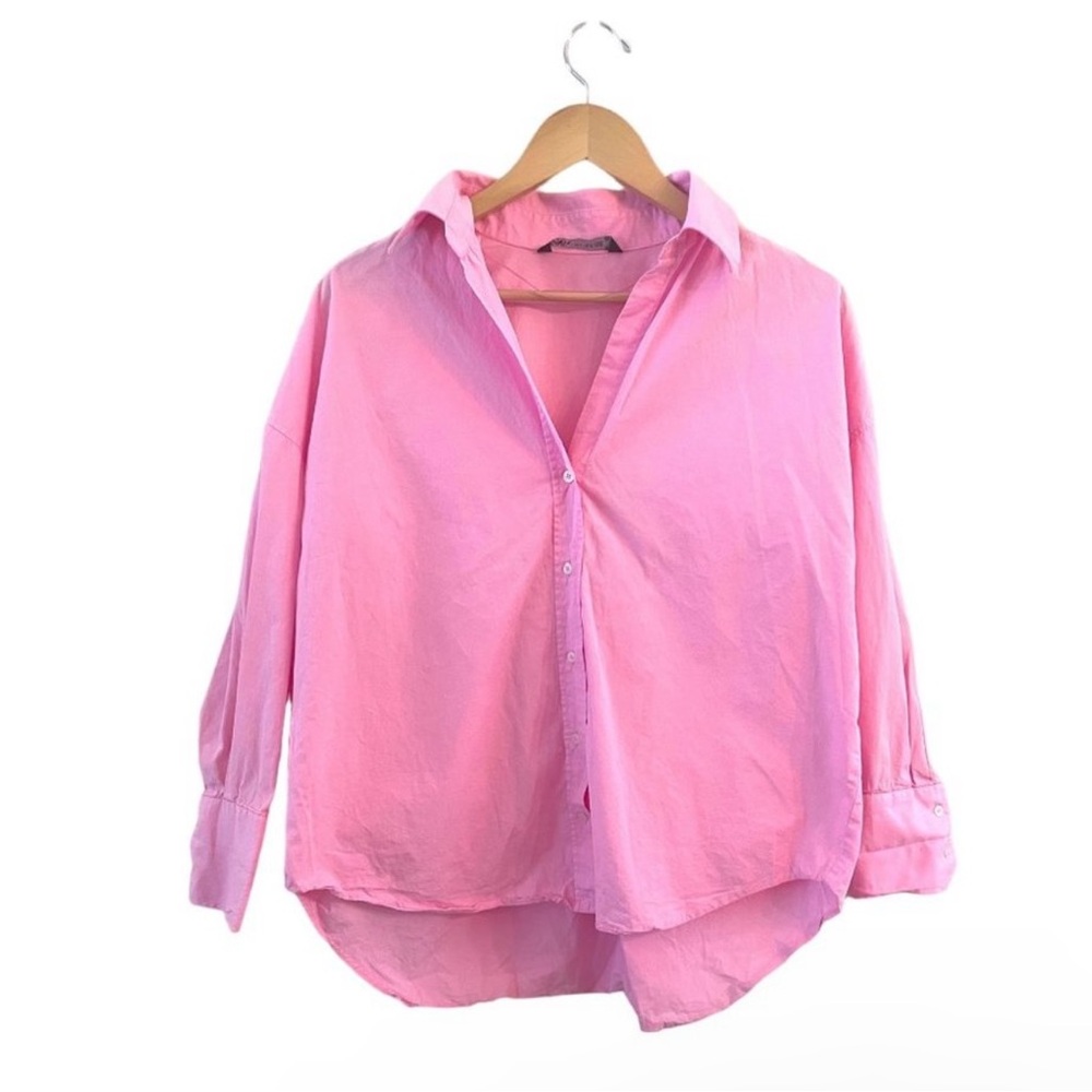Zara pink collar shirt